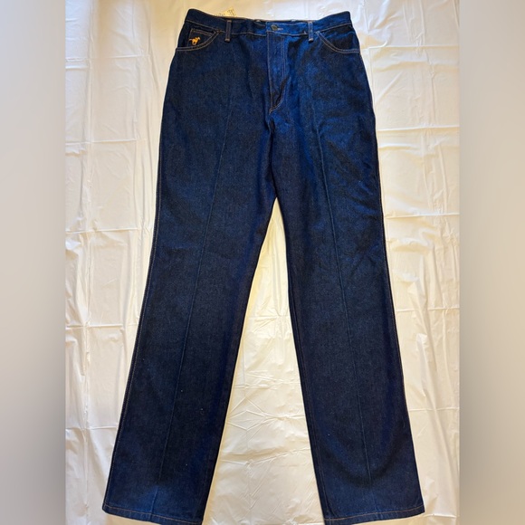 Vintage Wrangler No-Fault Jeans Women’s 18 Regular Dark Wash USA Made(Irregular) - Picture 1 of 7